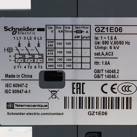 GZ1E06 Выключатель автоматический Schneider Electric
