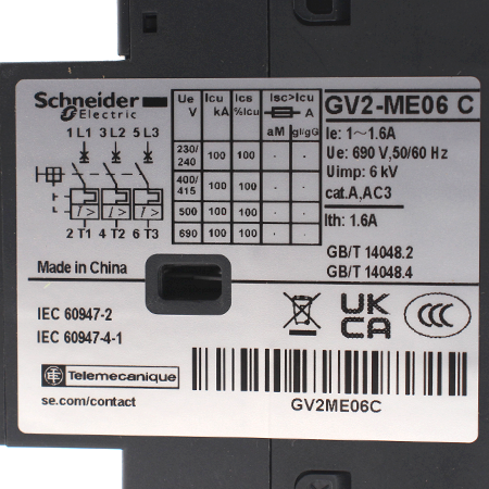 GV2ME06 Выключатель автоматический Schneider Electric