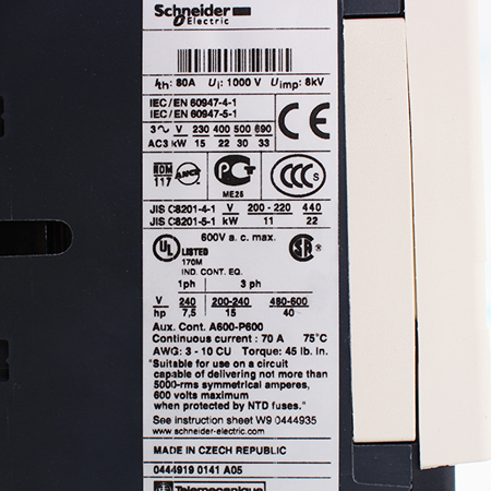 LC1D50M7 Контактор Schneider Electric