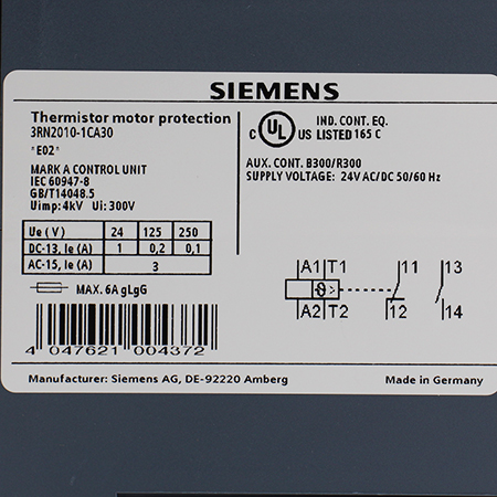 3RN2010-1CA30 Реле термисторной защиты Siemens