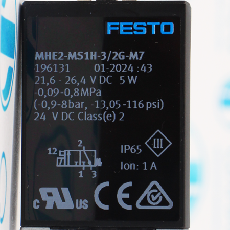 MHE2-MS1H-3/2G-M7 Распределитель с электромагнитным управлением Festo