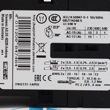 3RH2131-1AP00 Контактор вспомогательный Siemens