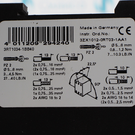 3RT1034-1BB40 Контактор Siemens