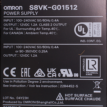 S8VK-G01512 Источник питания импульсный Omron