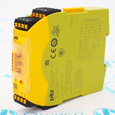 PNOZ S5 C 24VDC 2 N/O 2 N/O T 751105 Реле безопасности Pilz (На запчасти)