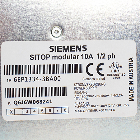 6EP1334-3BA00 Блок питания Siemens (б/у)