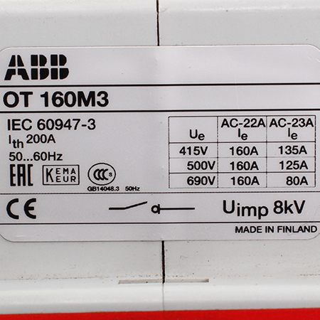 1SCA022317R3260 Рубильник ABB