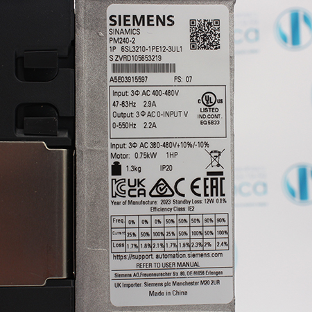 6SL3210-1PE12-3UL1 Модуль силовой Siemens