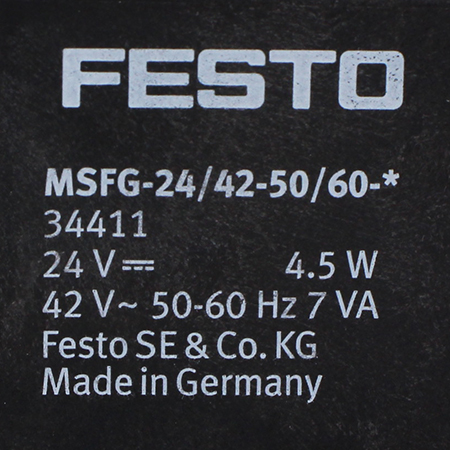 MSFG-24/42-50/60-OD Катушка электромагнитная Festo