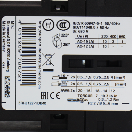 3RH2122-1BB40 Контактор Siemens