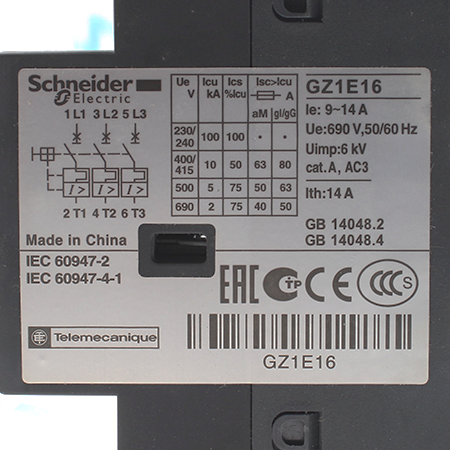 GZ1E16 Выключатель автоматический Schneider Electric