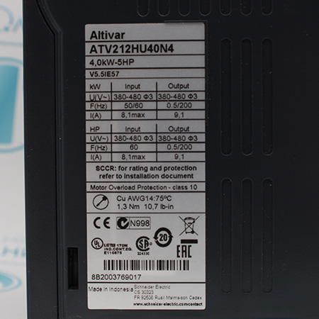 ATV212HU40N4 Преобразователь частоты Schneider Electric