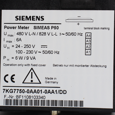 7KG7750-0AA01-0AA1 Счетчик энергии Siemens