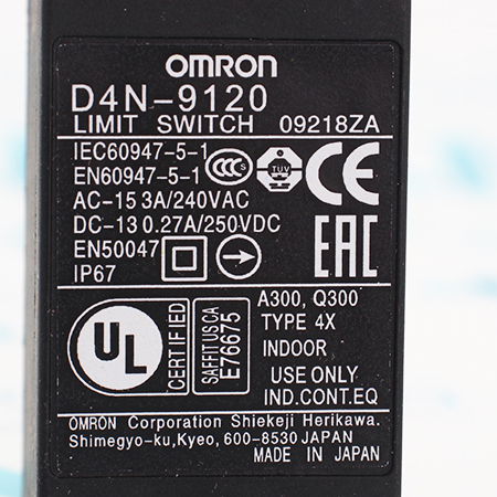 D4N-9120 Выключатель концевой Omron