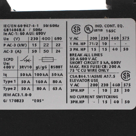 3RT1036-1BB40 Контактор Siemens