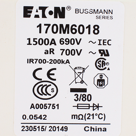 170M6018 Предохранитель Bussmann/Eaton