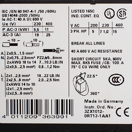 3RT1526-1AP00 Контактор Siemens