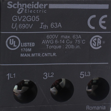 GV2G05 Блок клеммный Schneider Electric