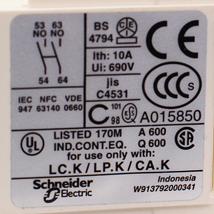 LA1KN20 Блок дополнительных контактов Telemecanique/Schneider Electric