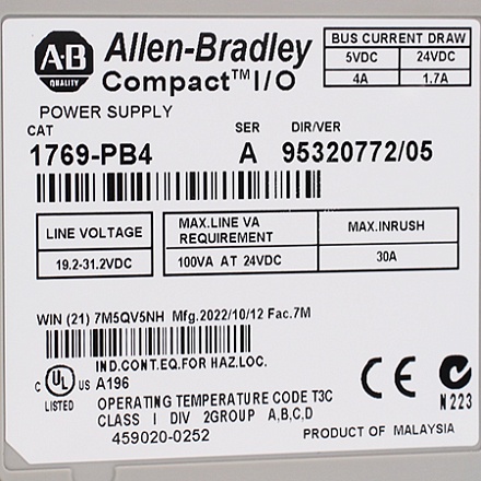 1769-PB4 Блок питания Allen-Bradley