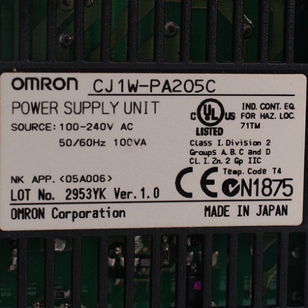 CJ1W-PA205C Источник питания Omron