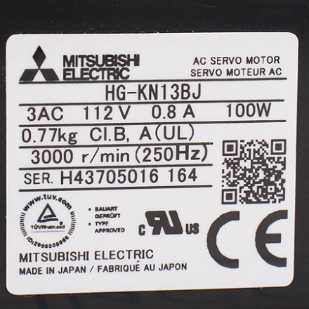 HG-KN13BJ Серводвигатель Mitsubishi