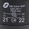 XB7EW34B2P Кнопка моноблочная с подсветкой Schneider Electric