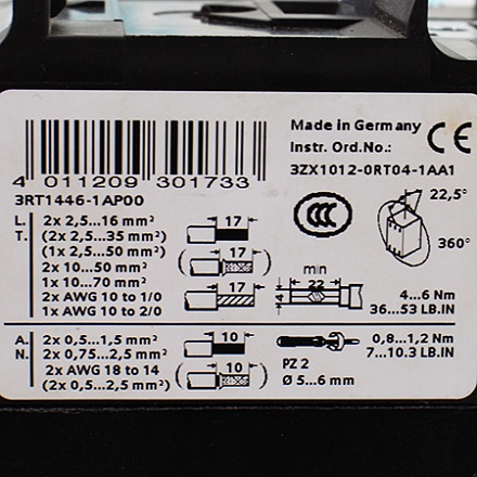 3RT1446-1AP00 Контактор Siemens