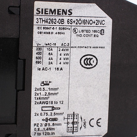 3TH4262-0BB4 Контактор вспомогательный Siemens