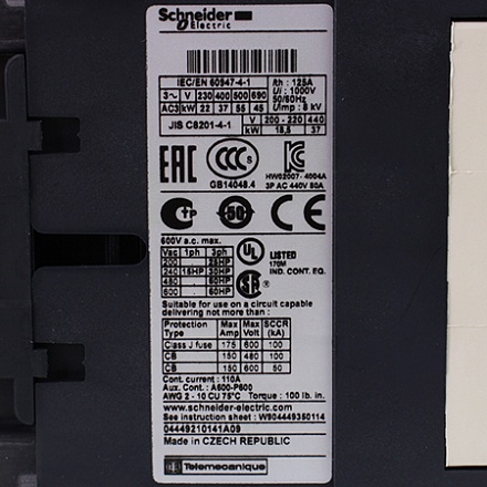 LC1D80P7 Контактор Schneider Electric