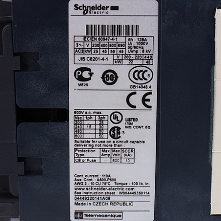 LC1D95P5 Контактор Schneider Electric