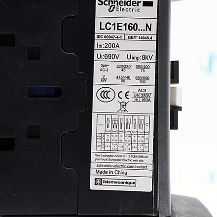 LC1E160M5 N Контактор Schneider Electric