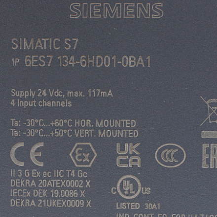 6ES7134-6HD01-0BA1 Модуль ввода Siemens