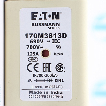 170M3813D Предохранитель быстродействующий Bussmann/Eaton