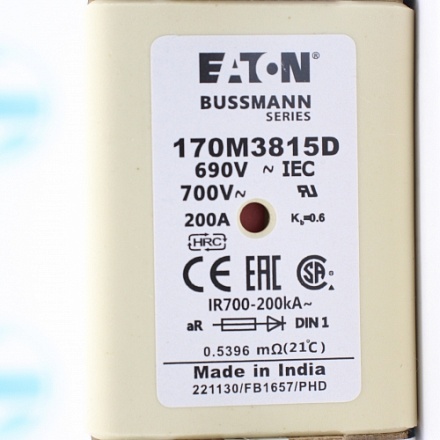 170M3815D Предохранитель быстродействующий Bussmann/Eaton