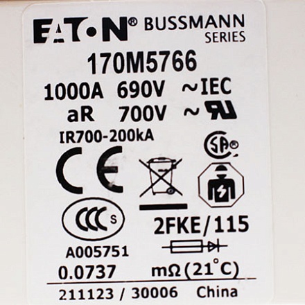 170M5766 Предохранитель Bussmann/Eaton