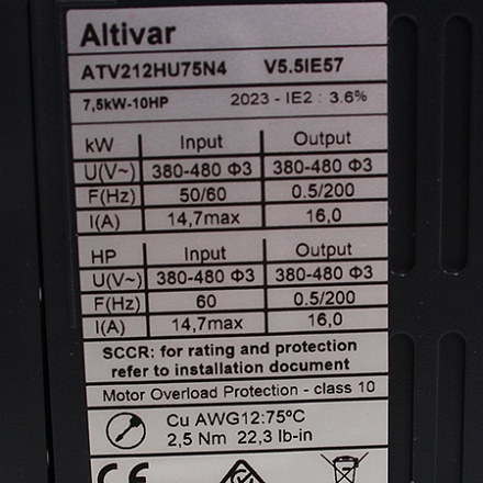 ATV212HU75N4 Преобразователь частоты Schneider Electric