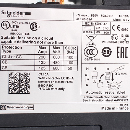 LRD365 Реле перегрузки Schneider Electric