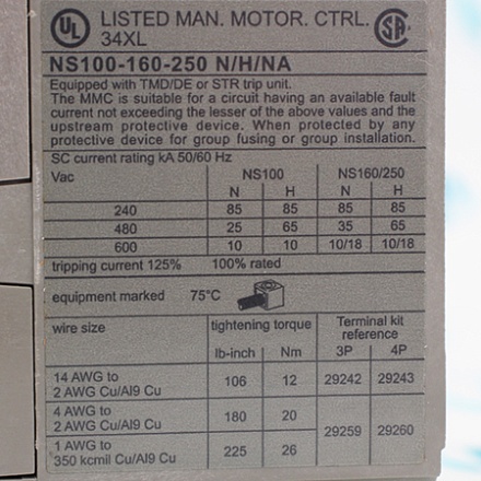 NS100N 29634 Выключатель автоматический Schneider Electric/Merlin Gerin