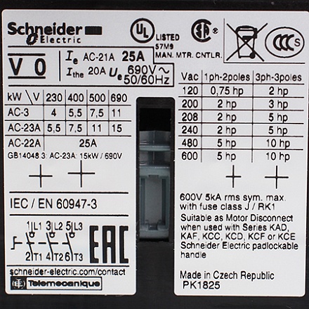 VBF0 Выключатель-разъединитель главный Schneider Electric