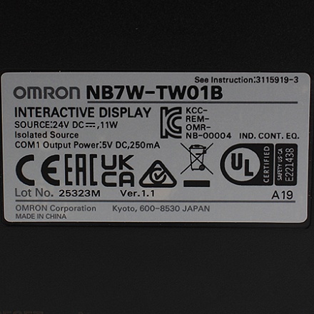 NB7W-TW01B Панель оператора сенсорная Omron