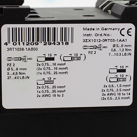 3RT1036-1AB00 Контактор Siemens
