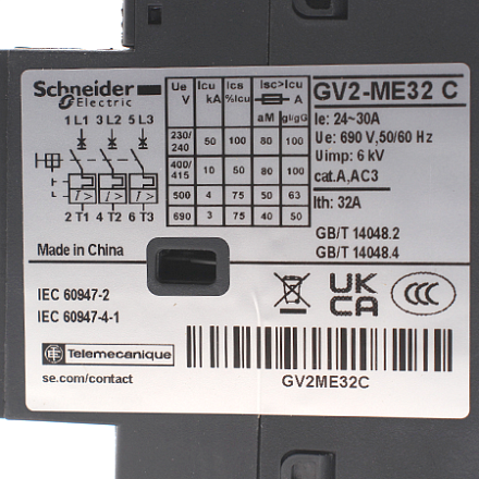 GV2ME32 Выключатель автоматический Schneider Electric