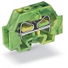 242317 Клемма TB проходная 1-1 с бок. подключ. с защелк. ножками, жёлто-зел.