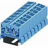 254384 Клемма TB 2-2 проходная на DIN-рейку SP35, фронт.подключение, сеч. 2.5мм2, син.