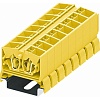 254385 Клемма TB 2-2 проходная на DIN-рейку SP35, фронт.подключение, сеч. 2.5мм2, жёлт.