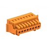 438106/050 Розетка каб. MCS с защелкой шаг 3.81мм, 6 конт., оранж.