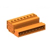 458408 Клеммник штек., шаг 5,08мм , 08 конт., оранж.