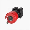 TS2010-0JL10 Кнопки TS2, нажимная с ключом аварийного останова, D32мм, крас.