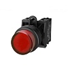 TS2011-0BL10 Кнопка TS2, выпуклая с подсветкой, с фиксацией, крас.